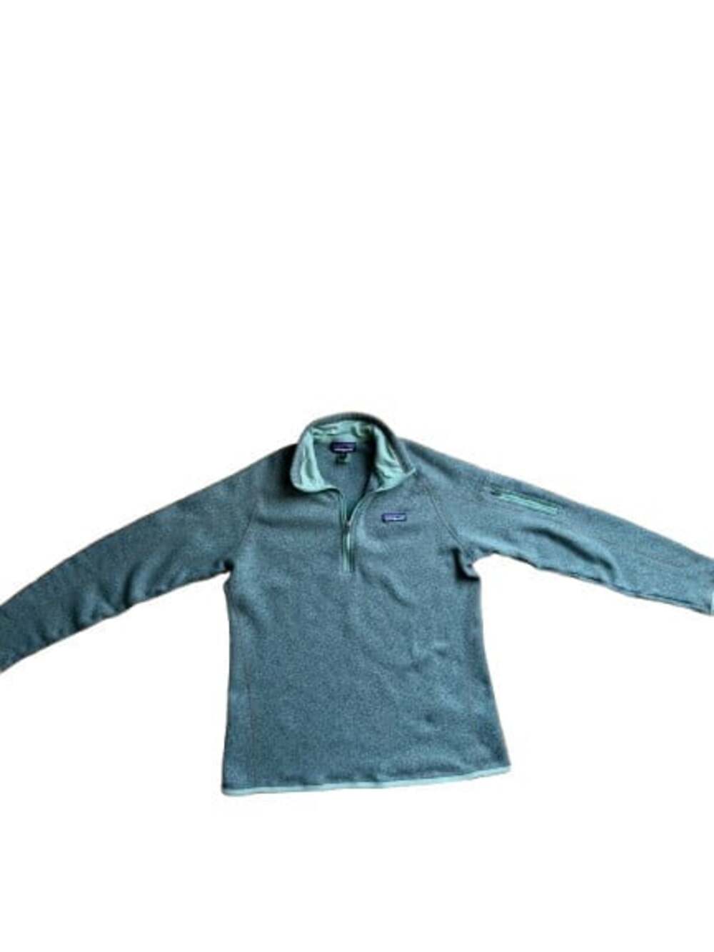 Patagonia Women’s Full Zip Fleece Jacket Green Heather Size XL Outdoor Hiking